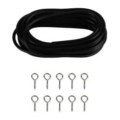 Verhot Ja Verhotarvikkeet^Ihanin verhovaijeri 500 cm musta