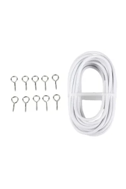 Verhot Ja Verhotarvikkeet^Ihanin verhovaijeri 500 cm valkoinen