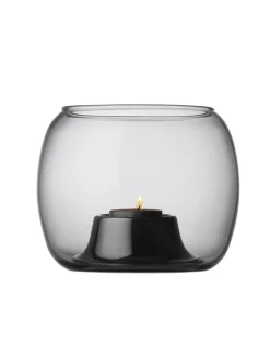 Lyhdyt Ja Kynttilänjalat^ Iittala Kaasa Kynttilälyhty 141x115 mm harmaa
