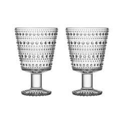 Astiat^Iittala Kastehelmi juomalasi jalallinen 26 cl kirkas 2 kpl