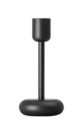 Lyhdyt Ja Kynttilänjalat^Iittala Nappula Kynttilänjalka 183 mm tummanharmaa