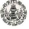 Astiat^Iittala Taika Lautanen 27 cm musta