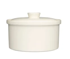 Paistoastiat^Iittala Teema valkoinen kannellinen pata 2,3 L
