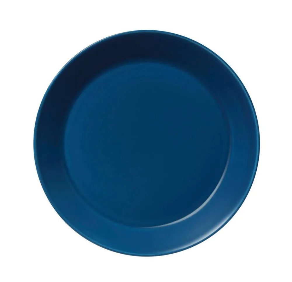 Astiat^Iittala Teema vintage sininen lautanen 21 cm