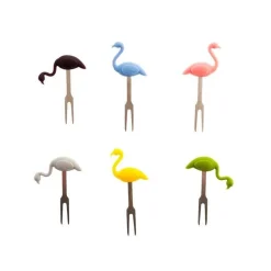 Juoma- Ja Baaritarvikkeet^Koala Cocktailtikku flamingo 6 kpl