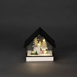 Koriste- Ja Kausivalot^Konstsmide lasilyhty 5 x LED paristokäyttöinen