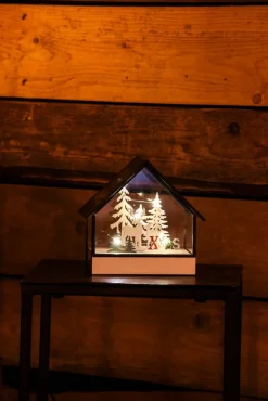 Koriste- Ja Kausivalot^Konstsmide lasilyhty 5 x LED paristokäyttöinen