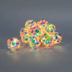 Koriste- Ja Kausivalot^Konstsmide paristovalosarja 10-os. timanttipallot