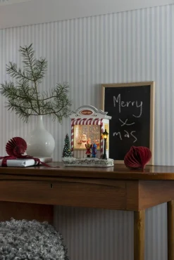 Koriste- Ja Kausivalot^Konstsmide valokoriste Karkkikauppa paristokäyttöinen