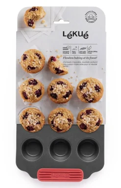 Leivonta^Lekue muffinssivuoka Non-stick 12 kuppia
