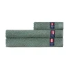 Kylpyhuone- Ja Saunatekstiilit|Kylpyhuone- Ja Saunatekstiilit^Lexington pyyhe 70x130 cm herringbone vihreä
