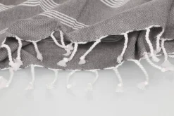 Kylpyhuone- Ja Saunatekstiilit|Kylpyhuone- Ja Saunatekstiilit^4Living hamam pyyhe 80x150 cm harmaa