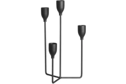 Lyhdyt Ja Kynttilänjalat^4Living kynttilänjalka musta 25 cm