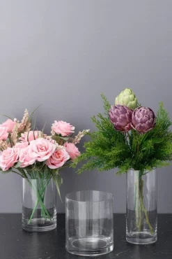 Maljakot Ja Ruukut^4Living maljakko sylinteri 10x24 cm kirkas