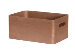 Säilytyskorit Ja Laatikot|Ruoansäilytys Ja Järjestys^4Living puulaatikko kannella 30x21x13 cm ruskea