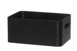 Säilytyskorit Ja Laatikot|Ruoansäilytys Ja Järjestys^4Living puulaatikko kannella 30x21x13 cm musta