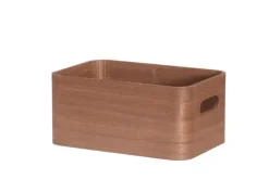 Säilytyskorit Ja Laatikot|Ruoansäilytys Ja Järjestys^4Living puulaatikko kannella 25x17x11 cm ruskea