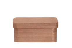 Säilytyskorit Ja Laatikot|Ruoansäilytys Ja Järjestys^4Living puulaatikko kannella 25x17x11 cm ruskea