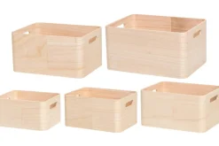 Säilytyskorit Ja Laatikot|Ruoansäilytys Ja Järjestys^4Living puulaatikko 23x18x12 cm