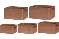 Säilytyskorit Ja Laatikot|Ruoansäilytys Ja Järjestys^4Living puulaatikko 26x20x13,5 cm ruskea