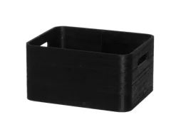 Säilytyskorit Ja Laatikot|Ruoansäilytys Ja Järjestys^4Living puulaatikko 26x20x13,5 cm musta