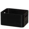Säilytyskorit Ja Laatikot|Ruoansäilytys Ja Järjestys^4Living puulaatikko 23x18x12 cm musta