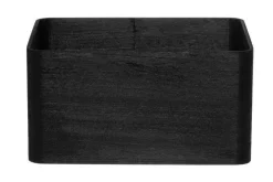 Säilytyskorit Ja Laatikot|Ruoansäilytys Ja Järjestys^4Living puulaatikko 32x24x16,5 cm musta