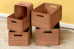 Säilytyskorit Ja Laatikot|Ruoansäilytys Ja Järjestys^4Living puulaatikko 35x26x18 cm ruskea