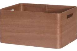 Säilytyskorit Ja Laatikot|Ruoansäilytys Ja Järjestys^4Living puulaatikko 32x24x16,5 cm ruskea