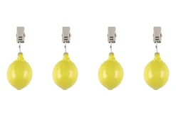 Keittiötarvikkeet^4Living pöytäliinan tuulipaino sitruuna 4 kpl