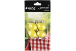 Keittiötarvikkeet^4Living pöytäliinan tuulipaino sitruuna 4 kpl
