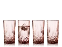Astiat^Lyngby lasi Highball Sorrento 38 cl 4 kpl/pkt Pink