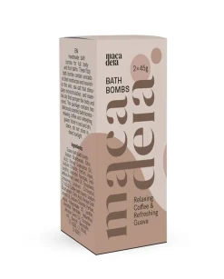 Kylpyhuonetarvikkeet|Ihonhoito^Macadeia kylpypallot Relaxing Coffee & Refreshing Guava