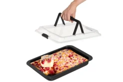 Leivonta^Maku Bake&Carry piirakkavuoka + kansi 3,45 L 42x30x4,5 cm mu