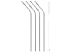 Aterimet^Maku juomapilli ruostumatonta terästä 4 kpl