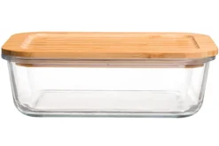 Ruoansäilytys Ja Järjestys^Maku säilytysrasia 1,52 L lasi/bambu