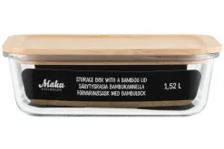 Ruoansäilytys Ja Järjestys^Maku säilytysrasia 1,52 L lasi/bambu