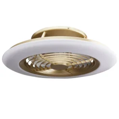 Sisustusvalaisimet^Mantra kattotuuletin Alisio maalattu kulta