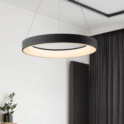 Sisustusvalaisimet^Mantra Niseko riippuvalaisin Ø 45 cm kaukosäätimellä musta