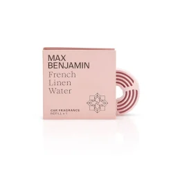 Tuoksukynttilät Ja Huonetuoksut|Kynttilät Ja Huonetuoksut^Max Benjamin autotuoksun täyttöpakkaus French Linen Water