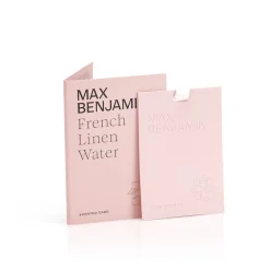 Tuoksukynttilät Ja Huonetuoksut|Kynttilät Ja Huonetuoksut^Max Benjamin tuoksukortti French Linen Water