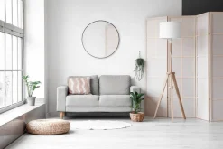 Kellot Ja Peilit^Mirrors and More peili Britney Ø 80 cm musta