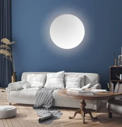 Kellot Ja Peilit^Mirrors and More peili Franzi Ø60 cm LED-valolla