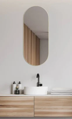 Kellot Ja Peilit^Mirrors and More peili Josephine 30 x 70 cm kulta