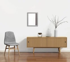 Kellot Ja Peilit^Mirrors and More peili Lola 34 x 45 cm hopea