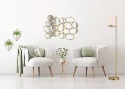 Kellot Ja Peilit^Mirrors and More peili Maddy 90 x 61 cm kulta