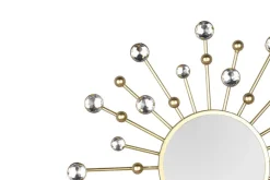 Kellot Ja Peilit^Mirrors and More peilisetti Melanie 3 x Ø25,5 cm kulta