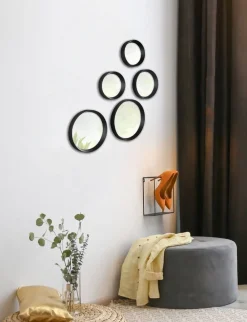 Kellot Ja Peilit^Mirrors and More peilisetti Vivien 5-pack musta