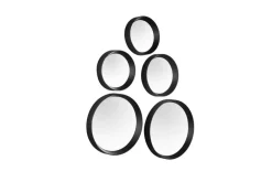 Kellot Ja Peilit^Mirrors and More peilisetti Vivien 5-pack musta
