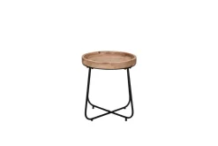 Huonekalut^Mirrors and More pöytä Jette Ø48 cm musta/puu